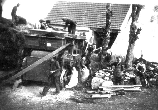 Le battage du blé