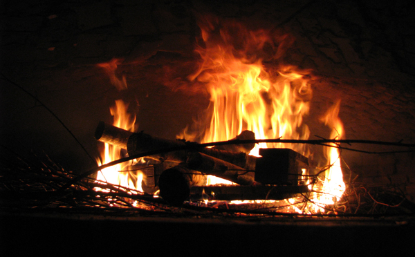 Jour de chauffe au hameau de Chastres